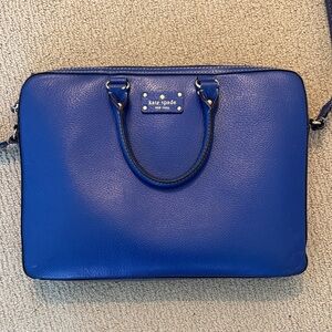 Kate Spade “Blueberry Jam” Leather Laptop Bag